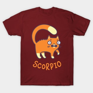 Funny Scorpio Cat Horoscope Tshirt - Astrology and Zodiac Gift Ideas! T-Shirt